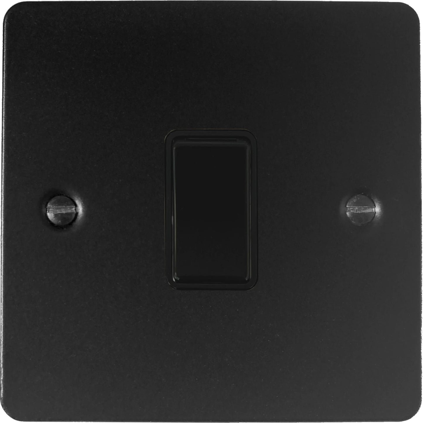 Flat Black 1 Gang Switch (Black Switch)