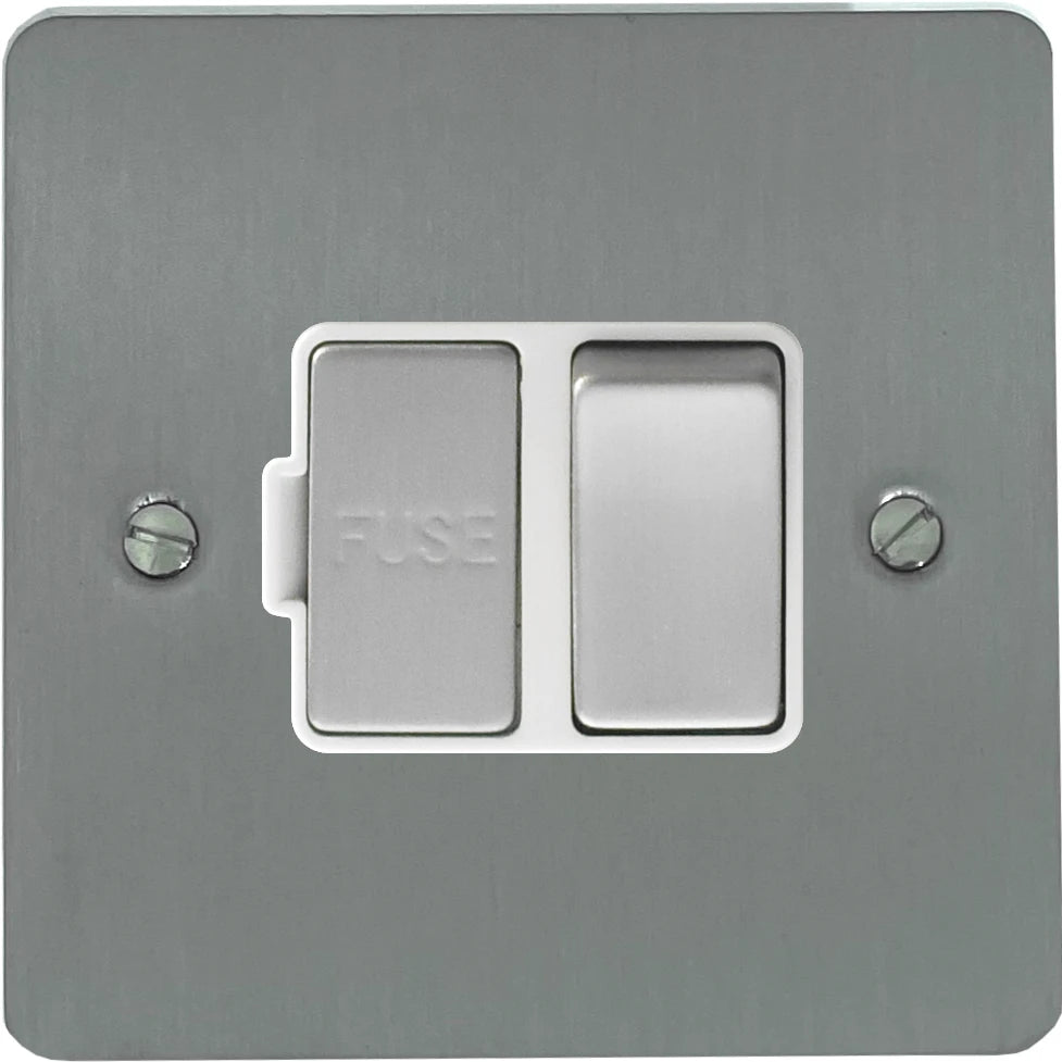 Flat Brushed Steel Swt. Fused Spur