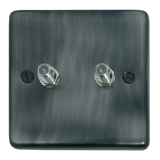 Contour Slate Effect 2 Gang Sat Point