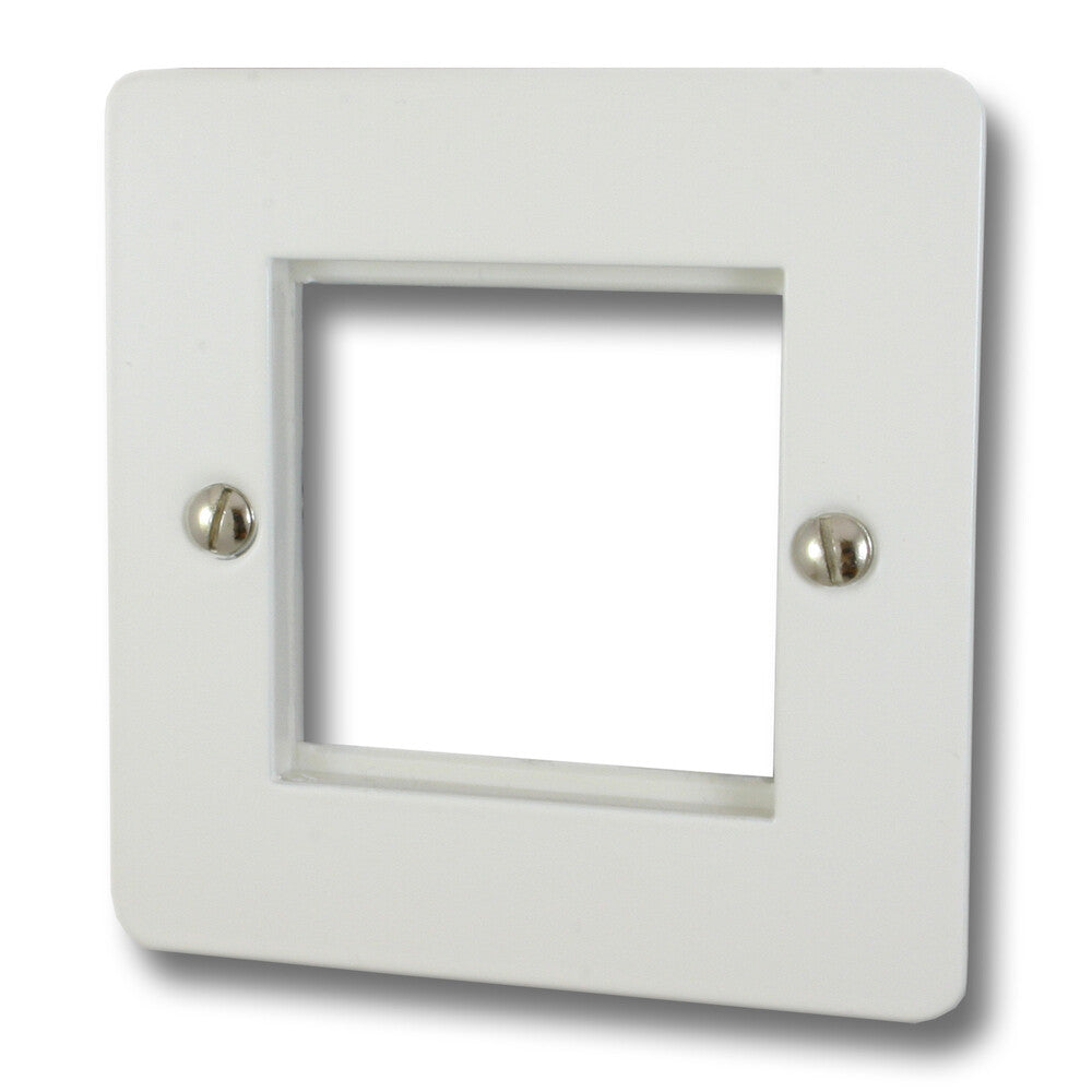 Flat White 2 Gang 2 Mod + Frame