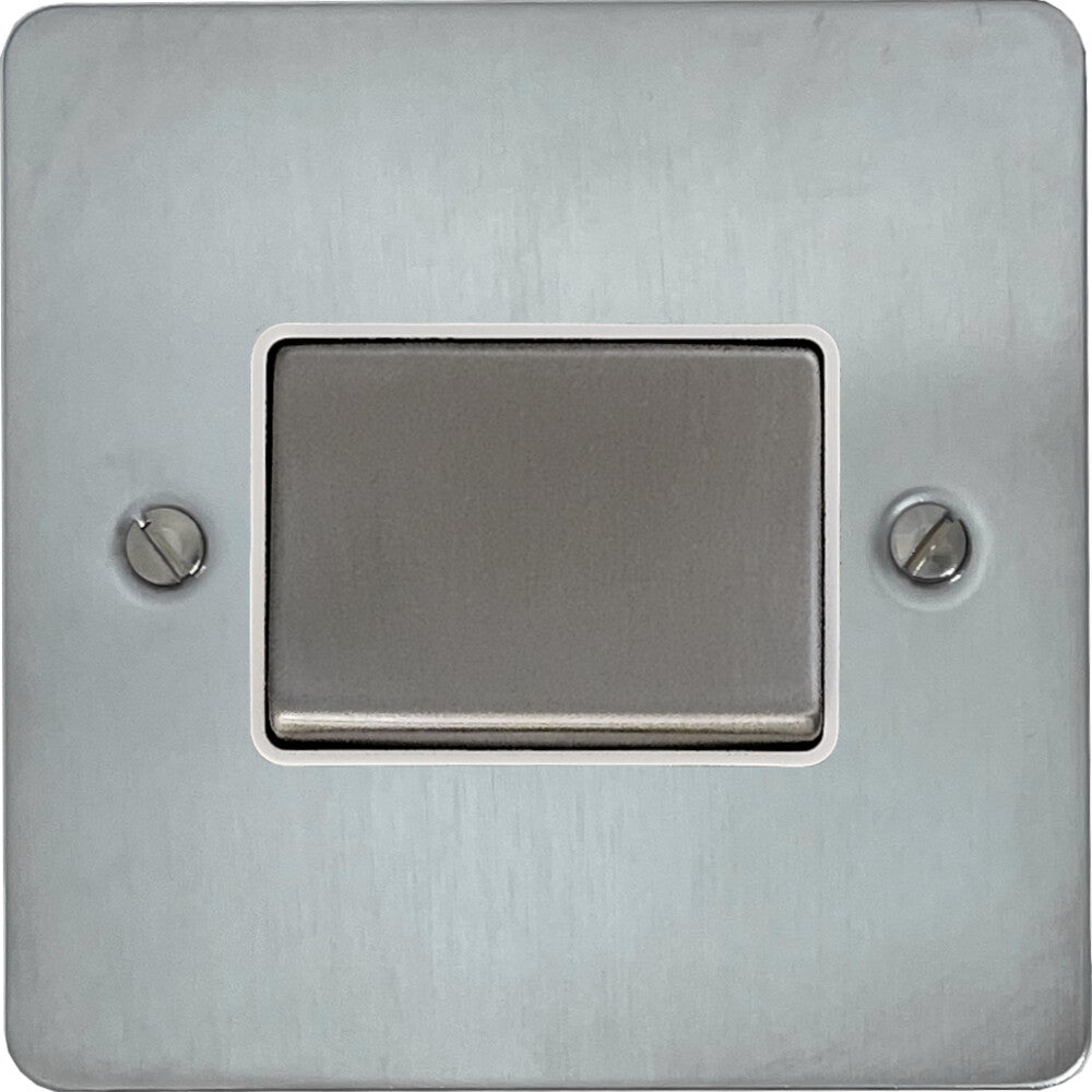 Flat Satin Chrome Fan Isolator