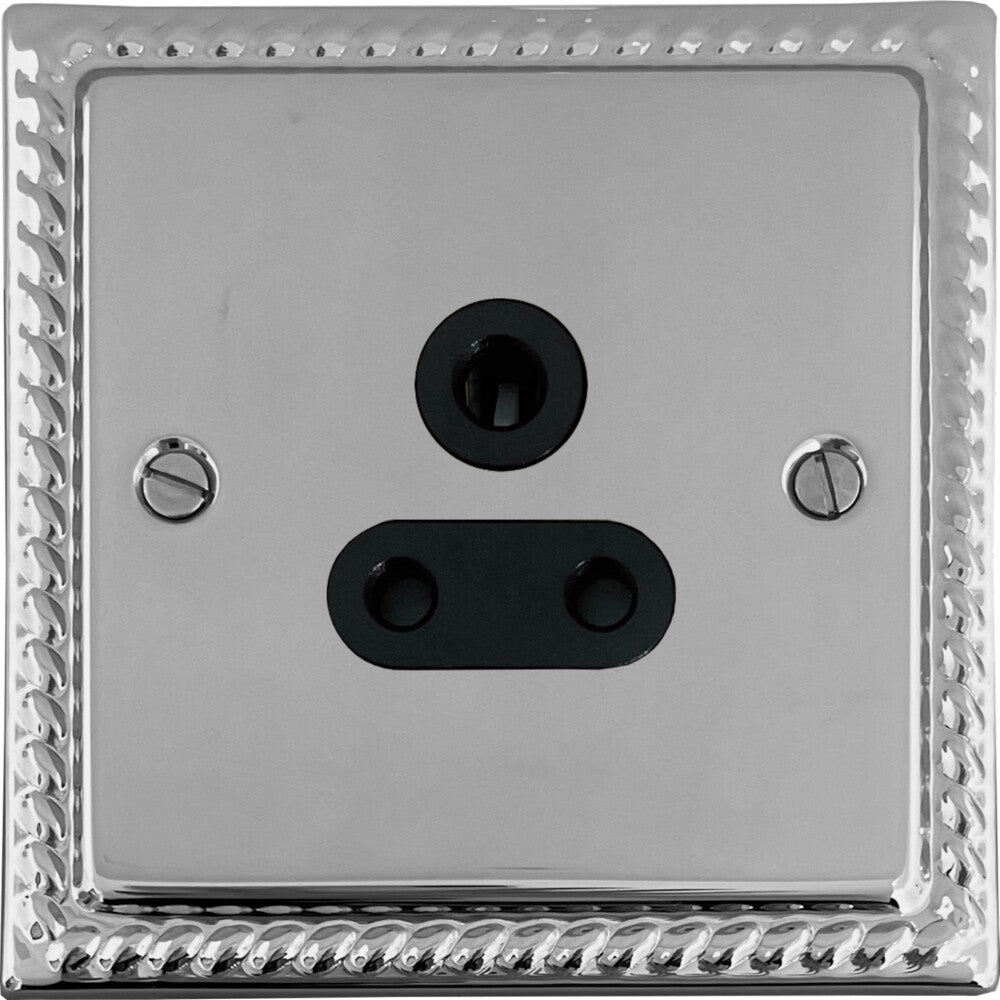 Georgian Polished Chrome 5 Amp Socket