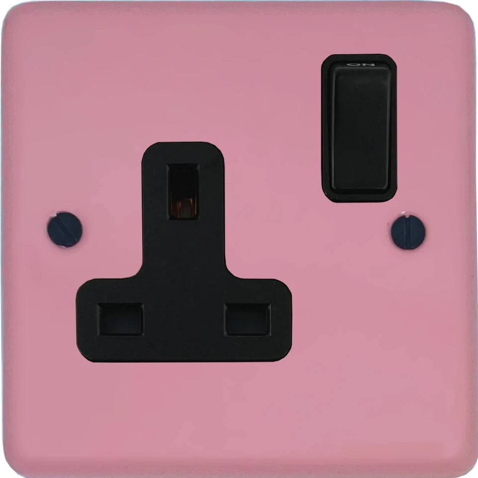 Contour Pink 1 Gang Socket