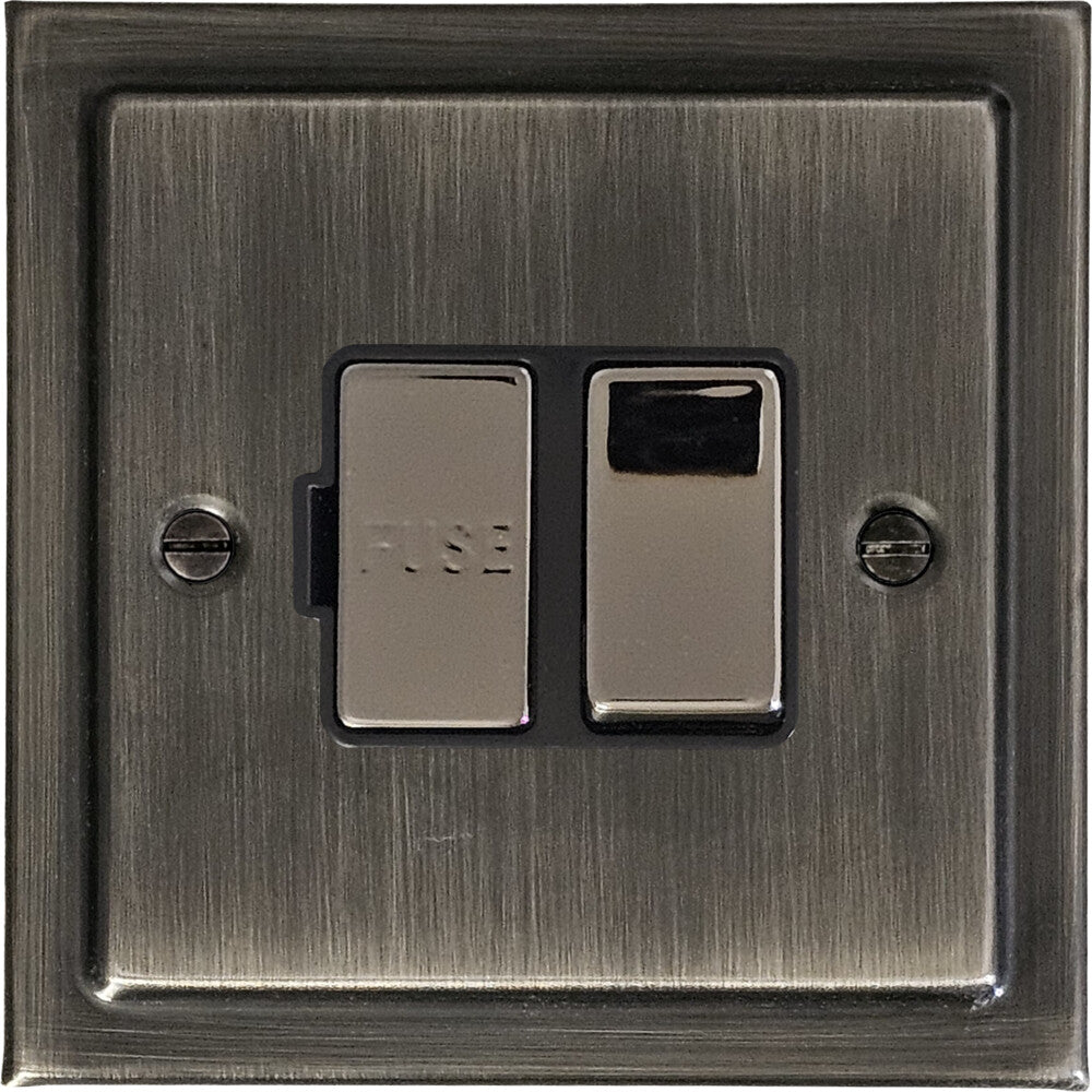 Victorian Antique Nickel Switch Fused Spur