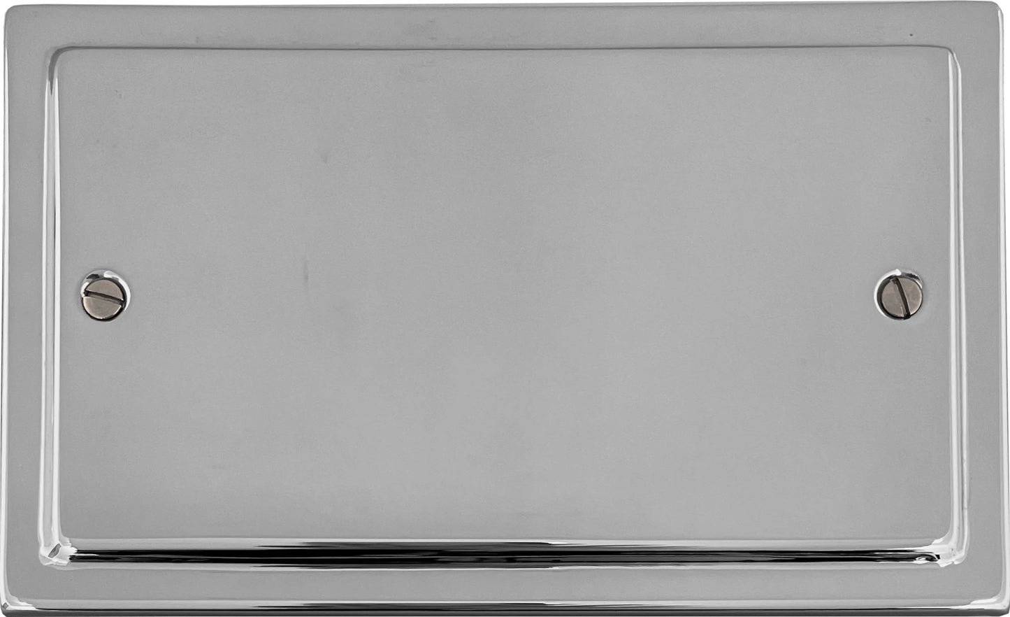 Victorian Polished Chrome 2 Gang Blank
