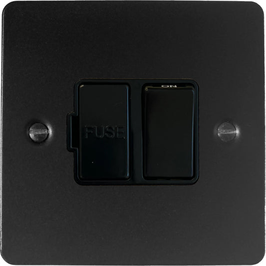 Flat Black Switched Fused Spur