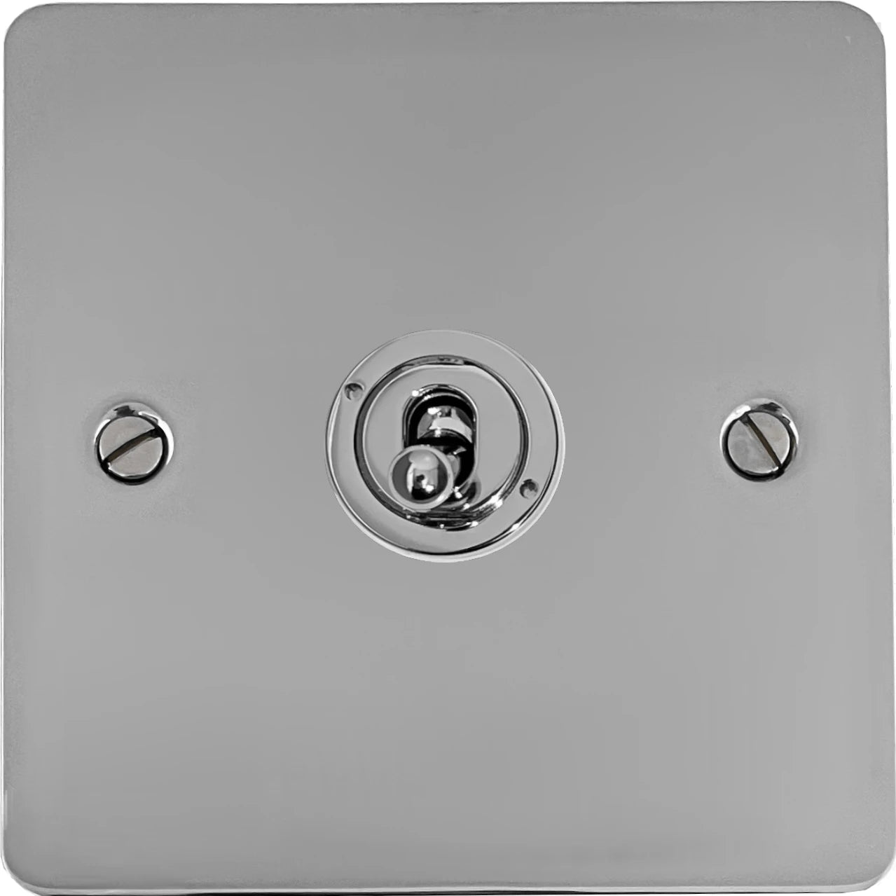 Flat Polished Chrome Intermediate Toggle Switch