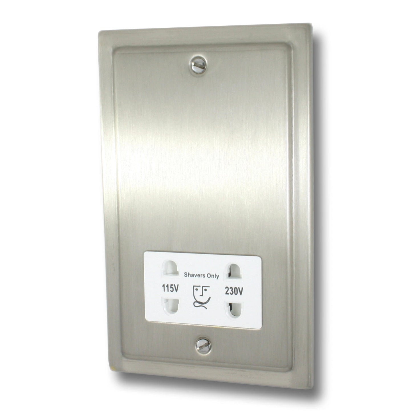 Victorian Satin Nickel Shaver Socket