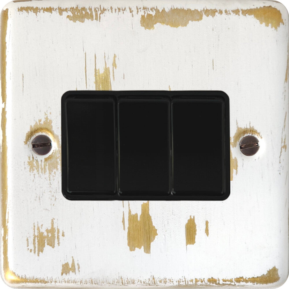 Contour Dover Bronze 3 Gang Switch