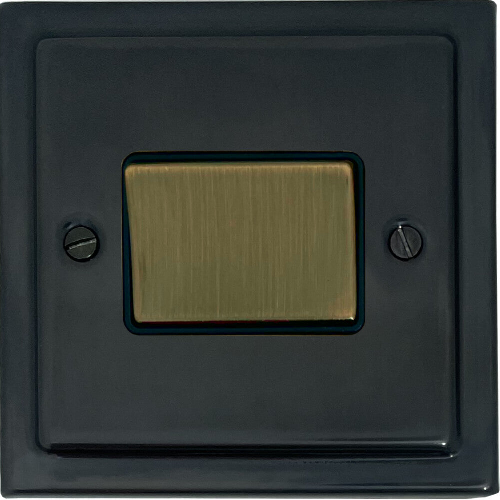 Victorian Black Bronze Fan Isolator