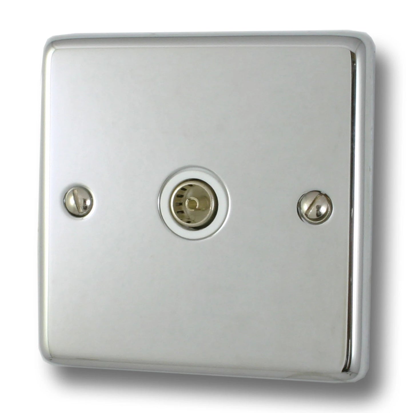 Contour Polished Chrome 1 Gang Coax Point