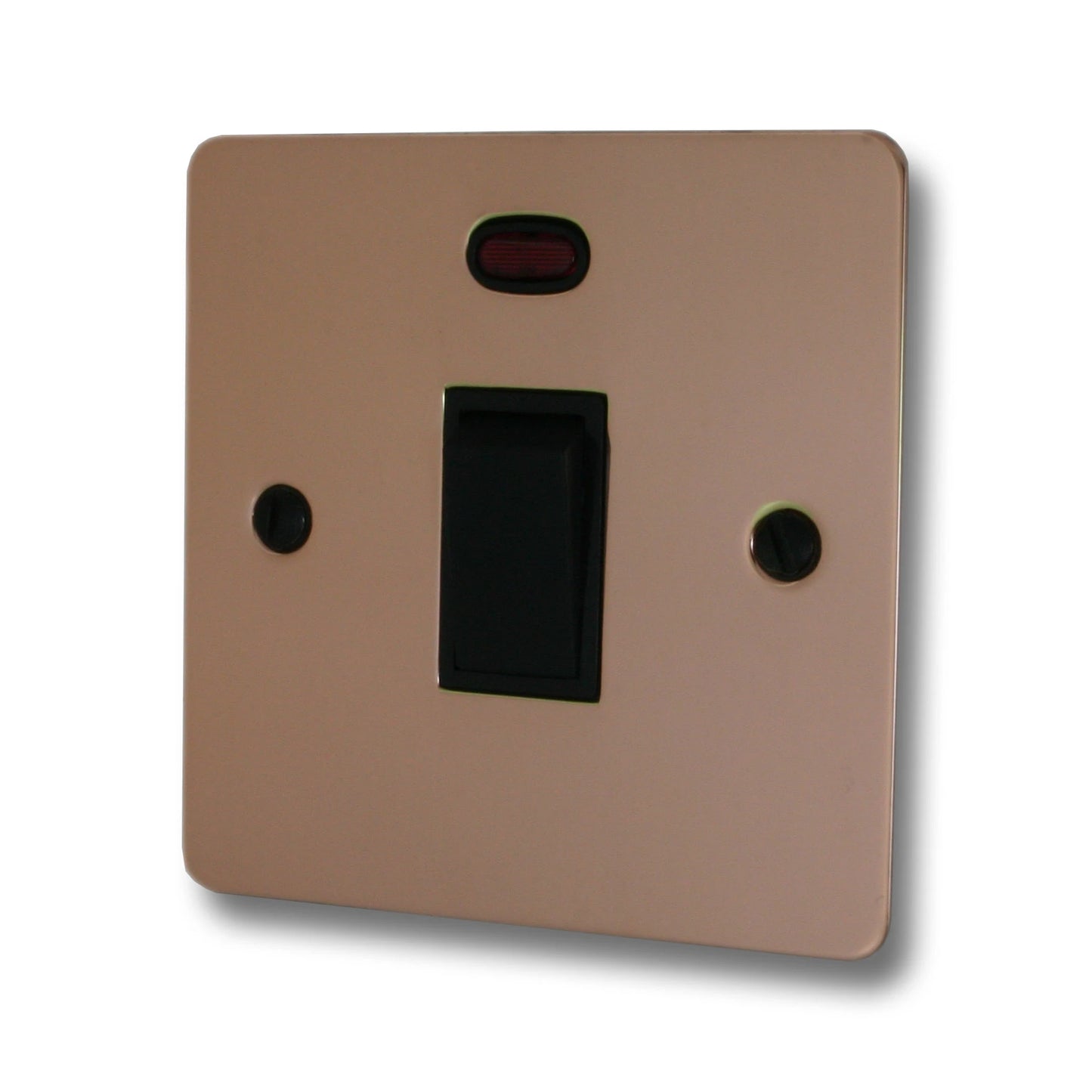 Flat Bright Copper 20A Dp Switch + Neon