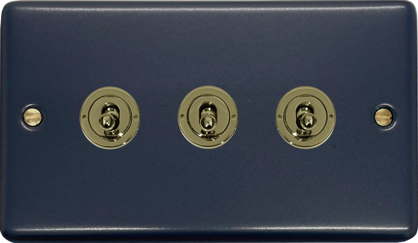 Contour Blue 3 Gang Toggle
