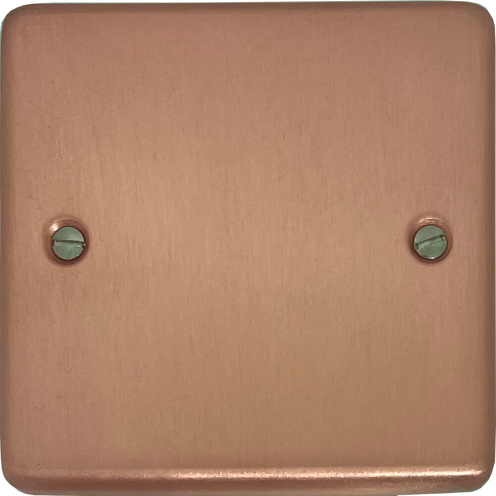 Contour Rose Gold 1 Gang Blank Plate