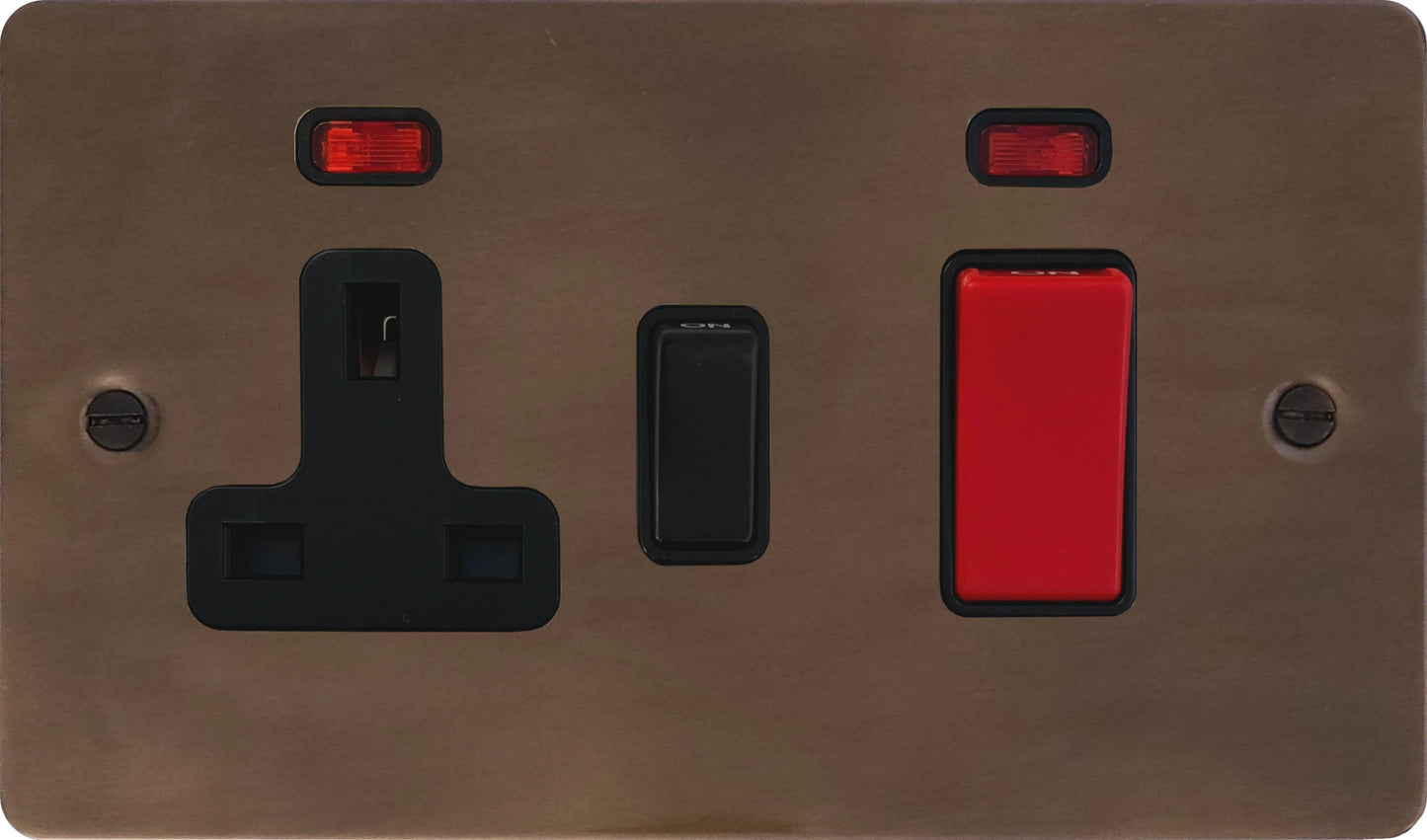 Flat Medium Bronze Cooker Socket