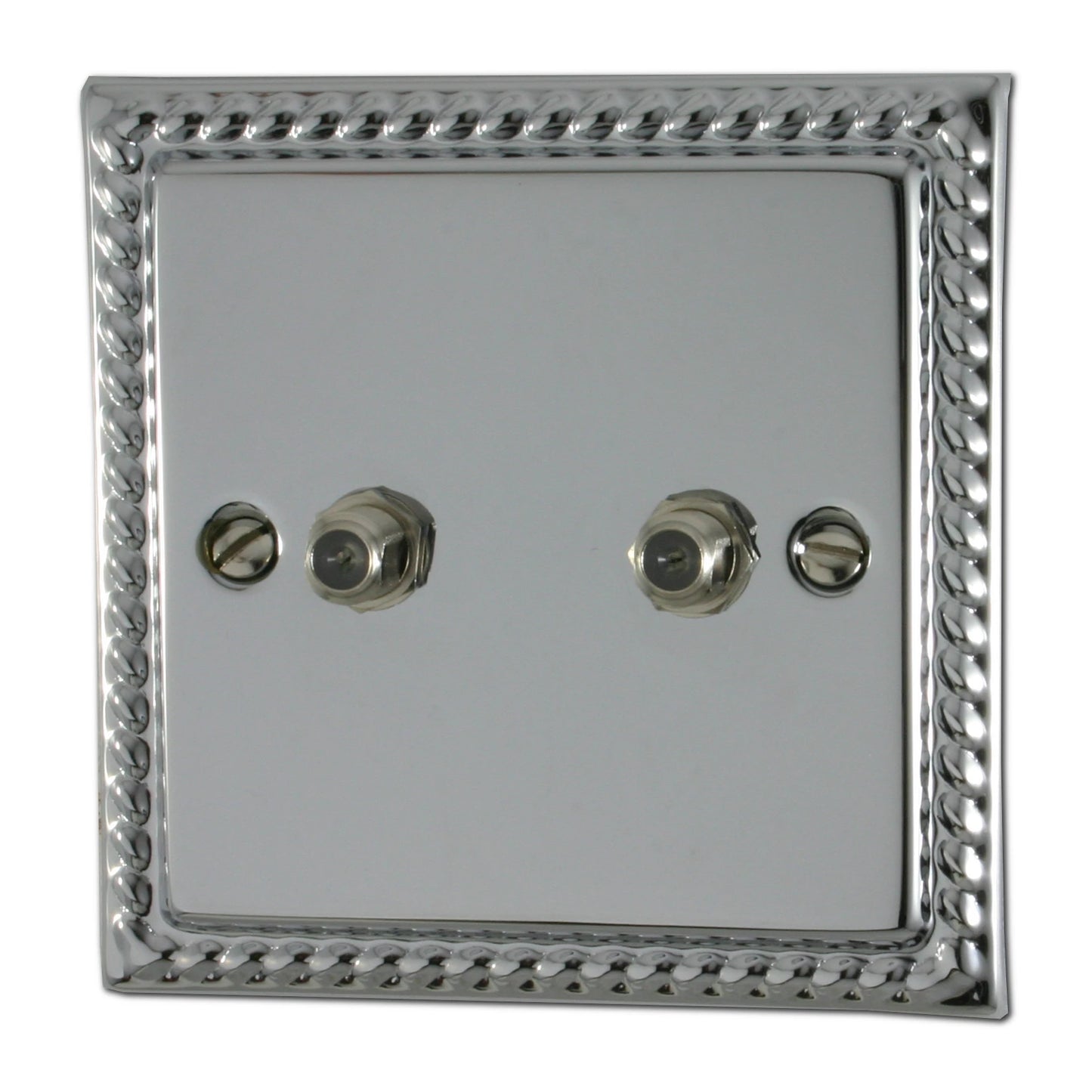 Monarch Polished Chrome 2 Gang Sat Point