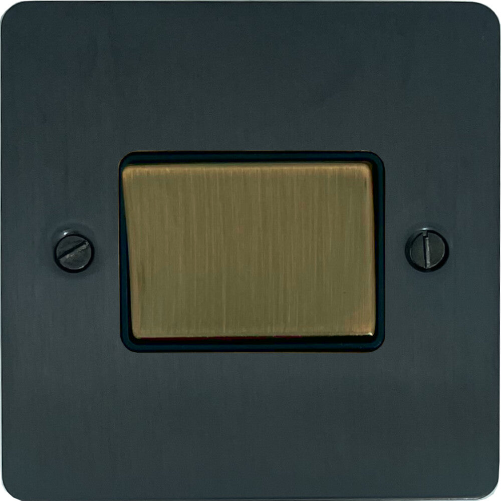 Flat Black Bronze Fan Isolator