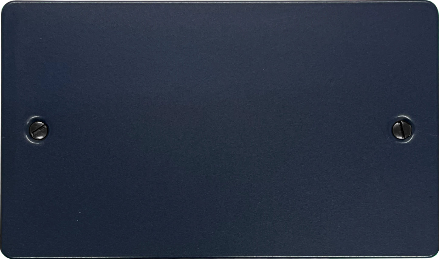 Flat Blue 2 Gang Blank