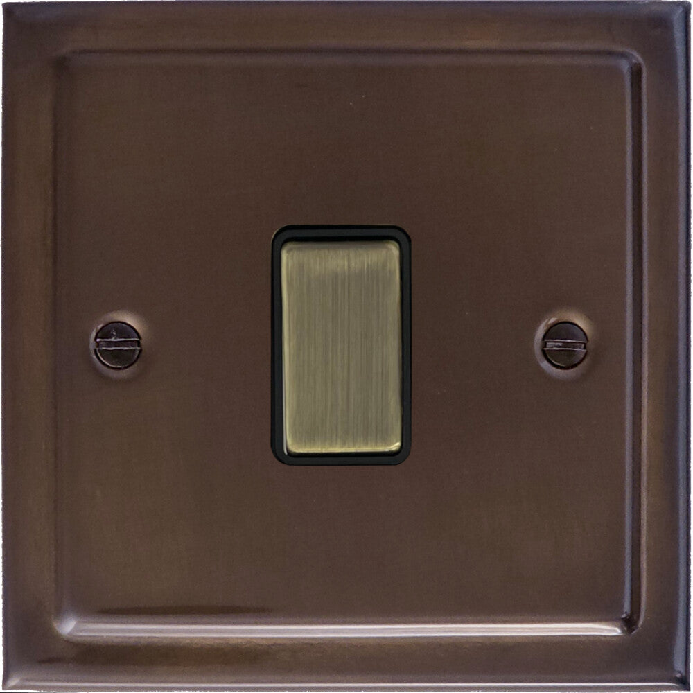Victorian Medium Bronze 1 Gang Switch