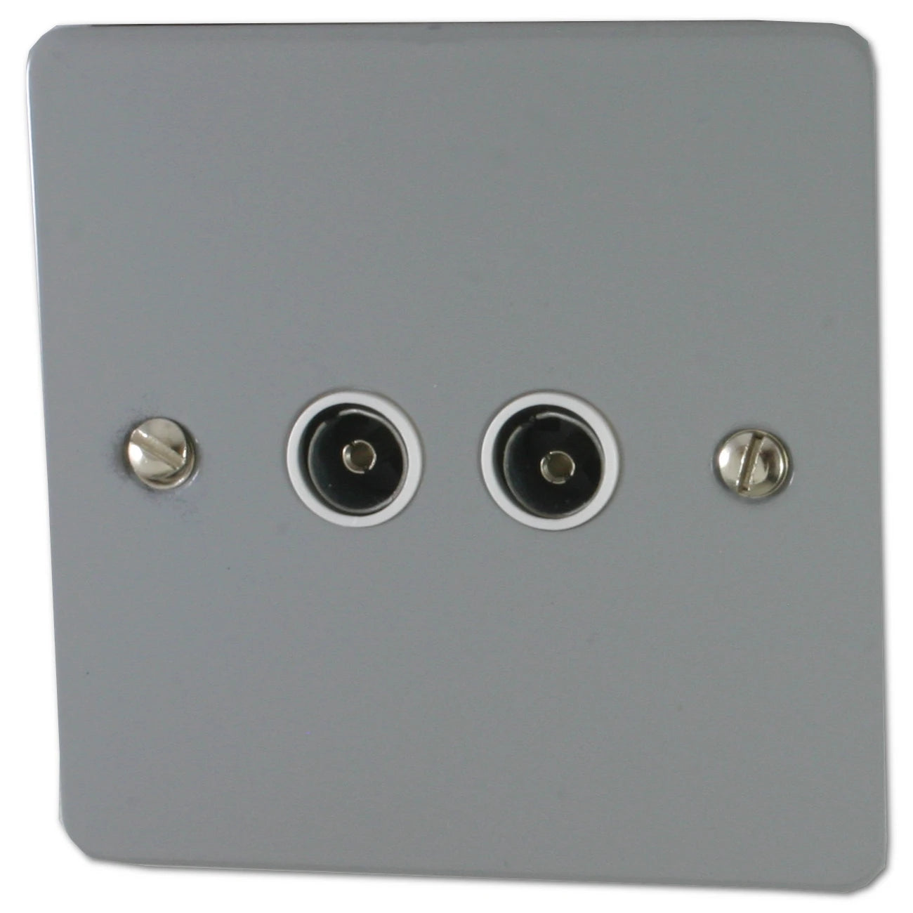 Flat Light Grey Twin Tv Point