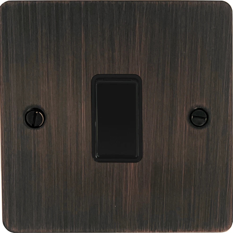 Flat Antique Copper 1 Gang 2 Way Switch