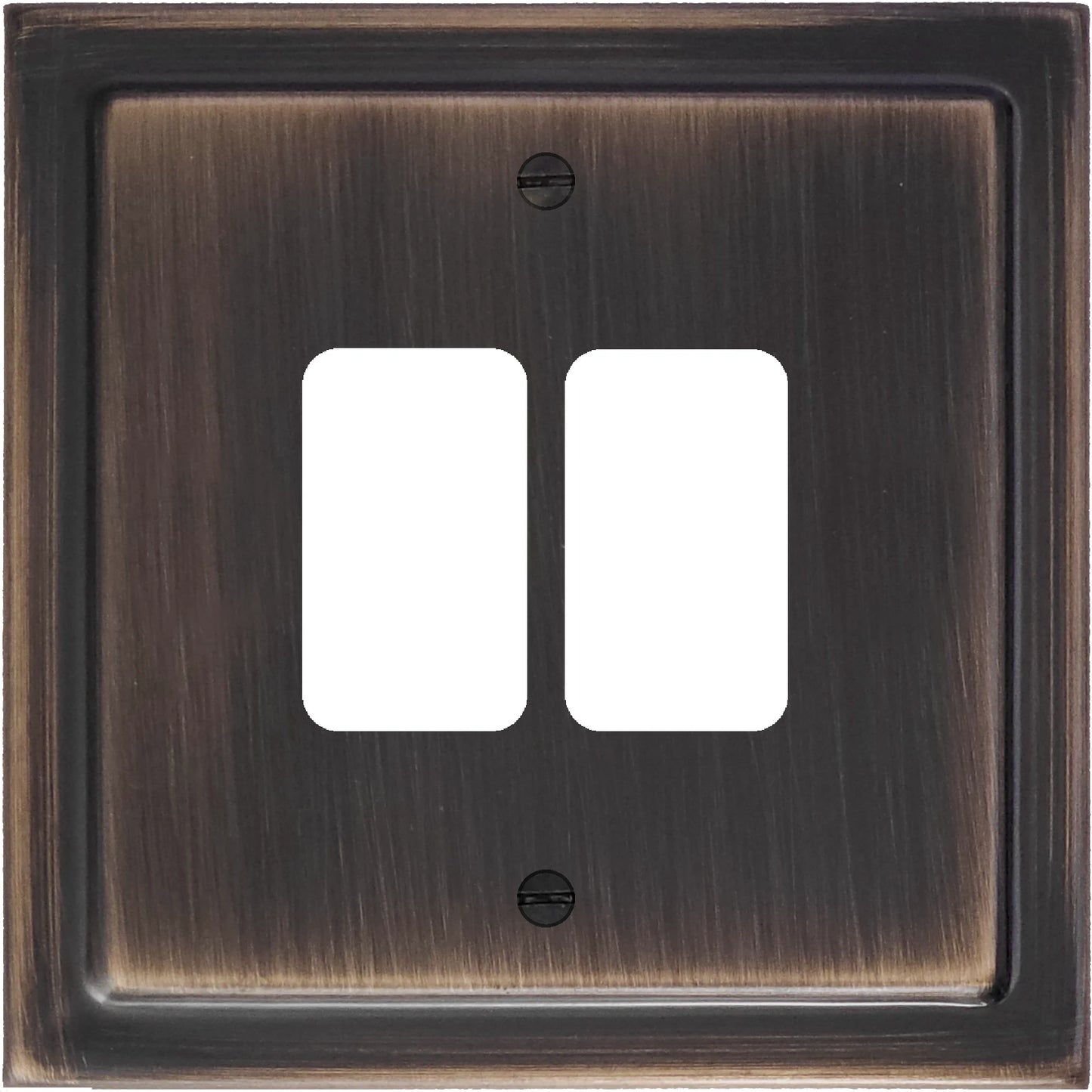 Victorian Antique Copper 2 Gang Grid Plate