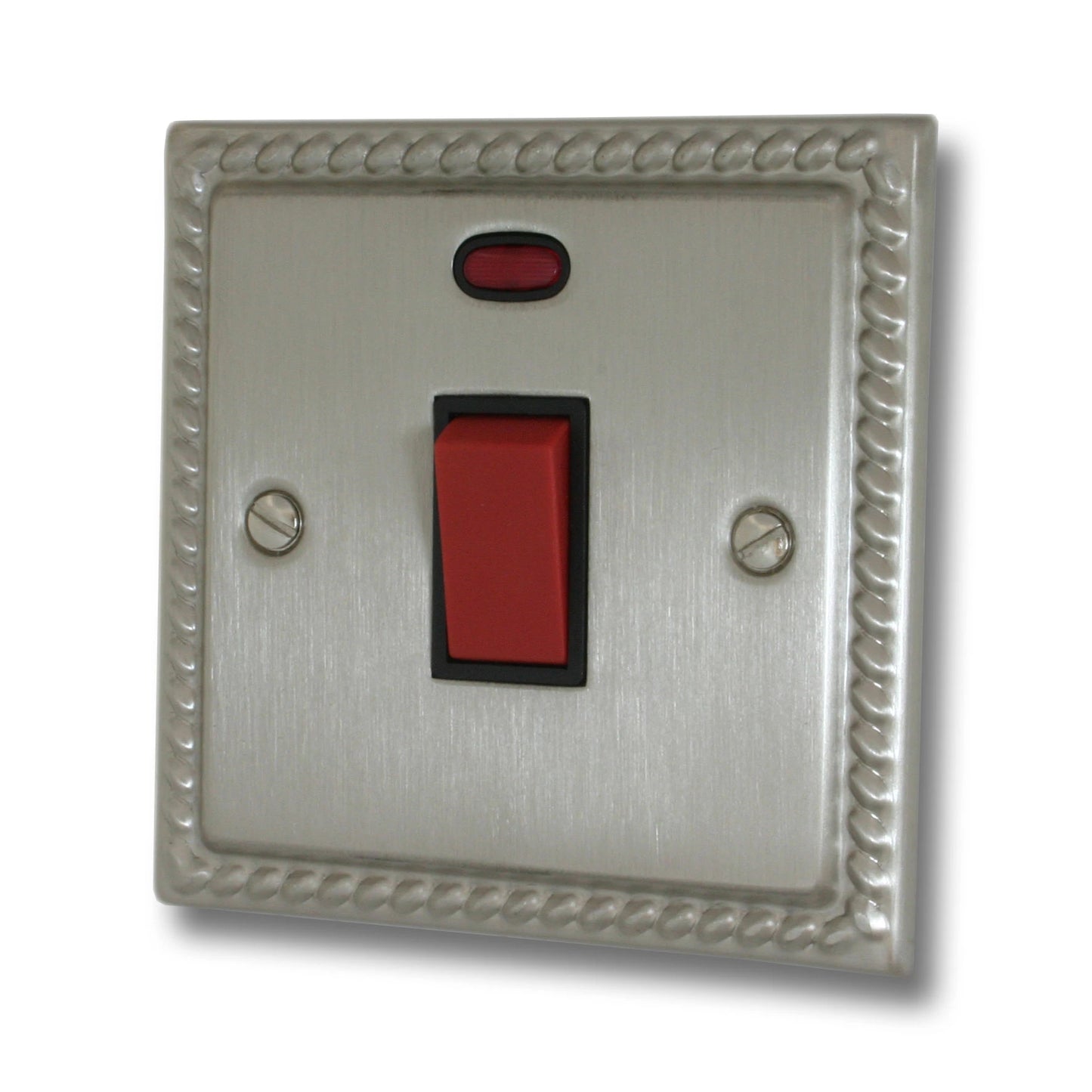Georgian Satin Nickel 45 Amp Dp Switch & Neon
