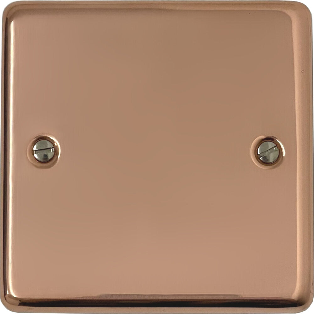Contour Bright Copper 1 Gang Blank