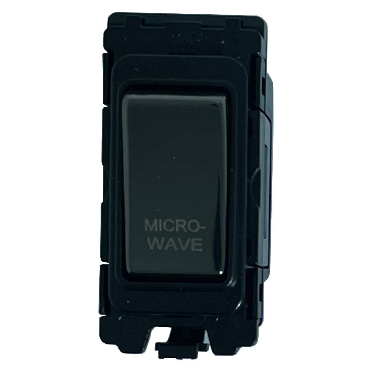 20A DP Switch - Engraved - Microwave - Black Nickel Switch
