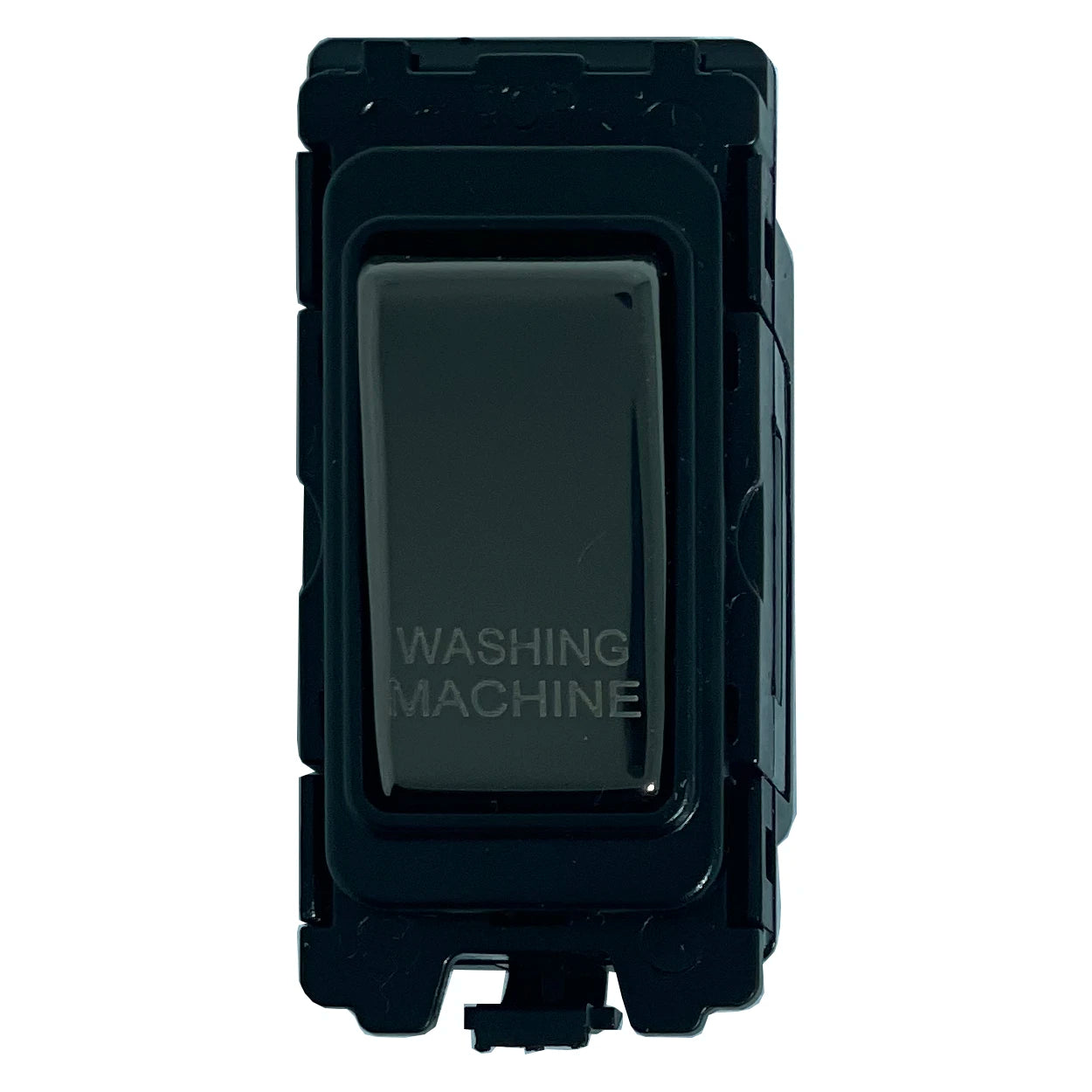 20A DP Switch - Engraved - Washing Machine - Black Nickel Switch