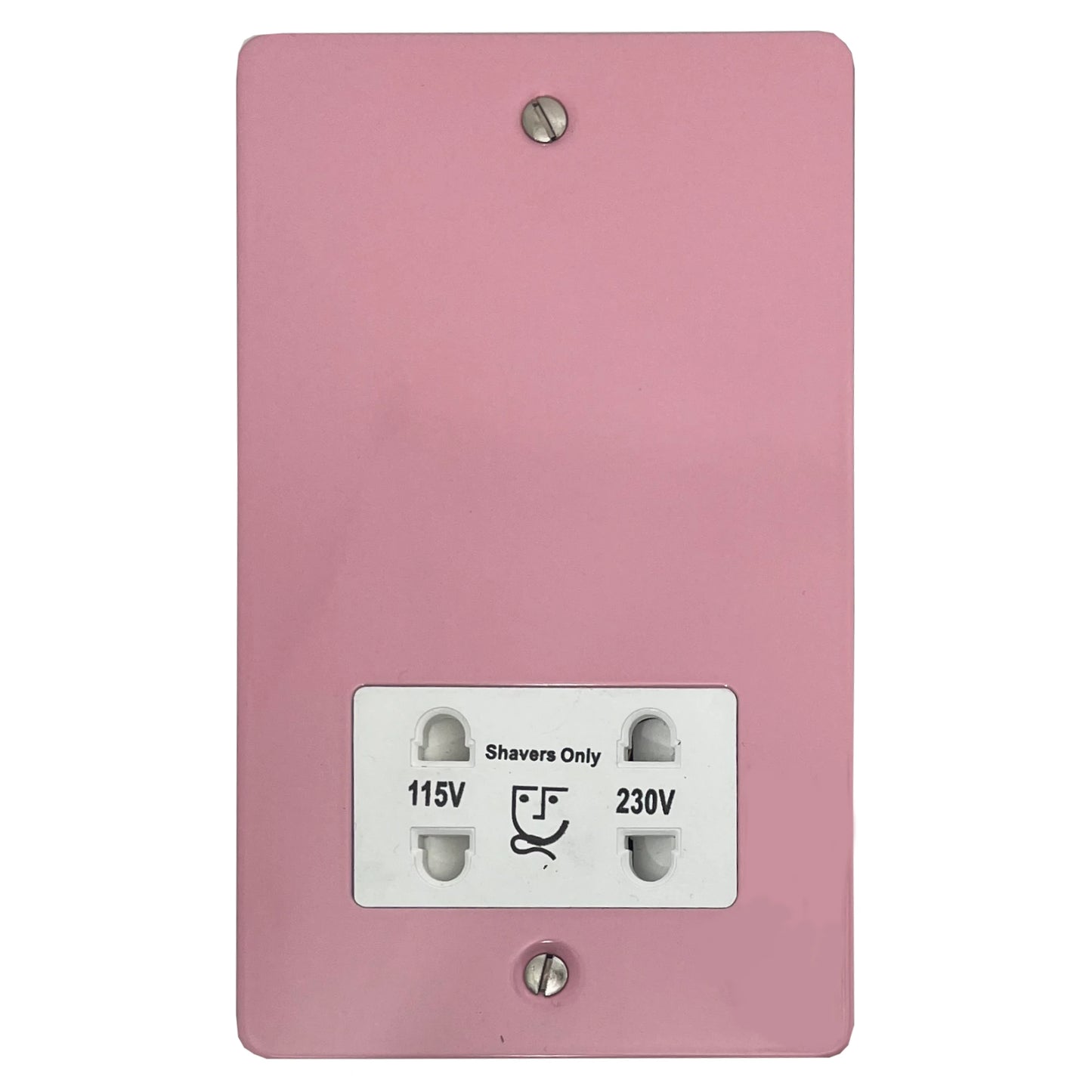 Flat Gloss Pink Shaver Socket (White Insert)