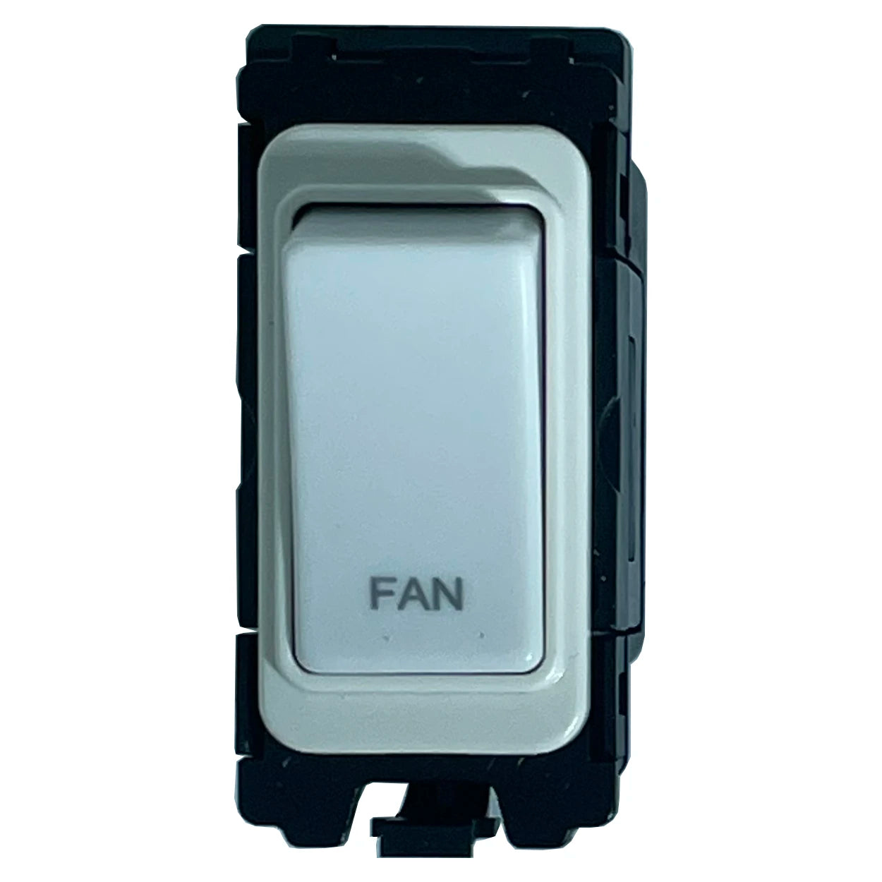 20A DP Switch - Engraved with - Fan - All White Insert
