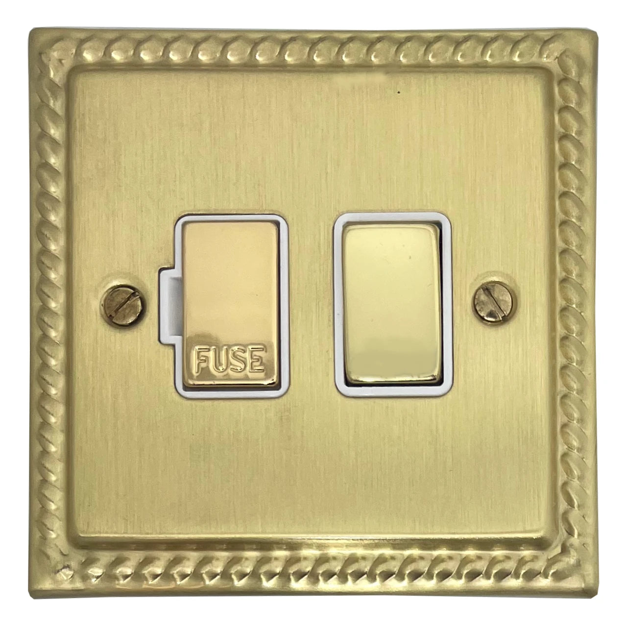 Monarch Satin Brass Switch Fused Spur