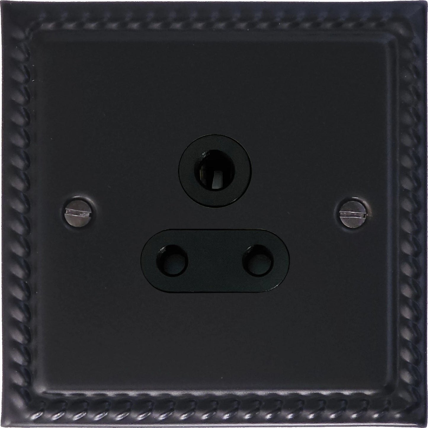Georgian Flat Black 5A Socket