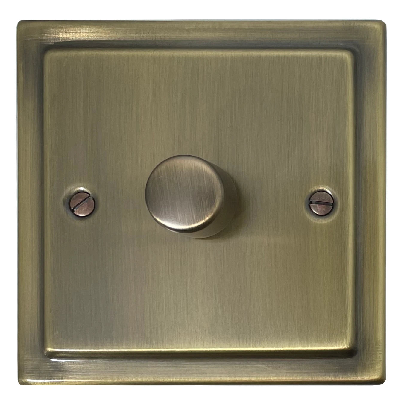 Victorian Light Antique Brass 1 Gang LED Dimmer