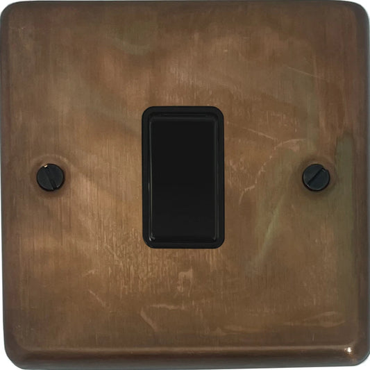 Contour Tarnished Copper 1 Gang 2 Way Switch