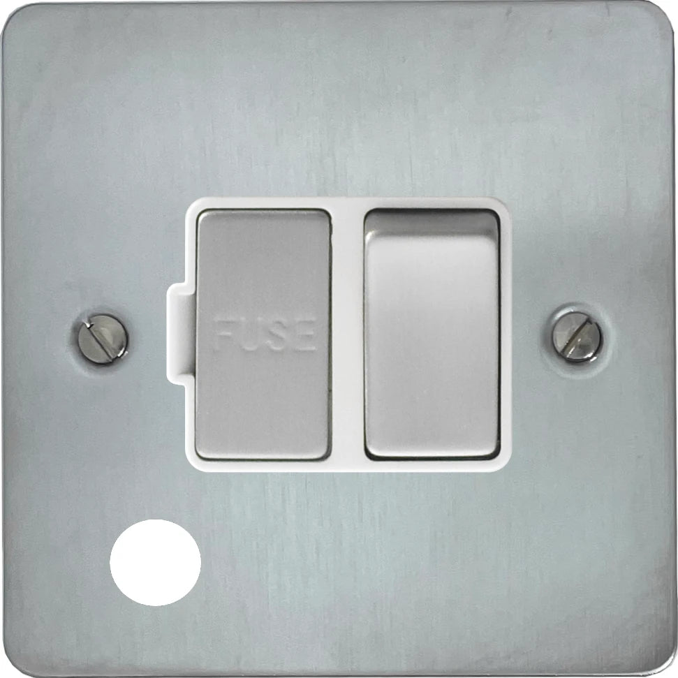 Flat Satin Chrome Swt Fused Spur + Outlet