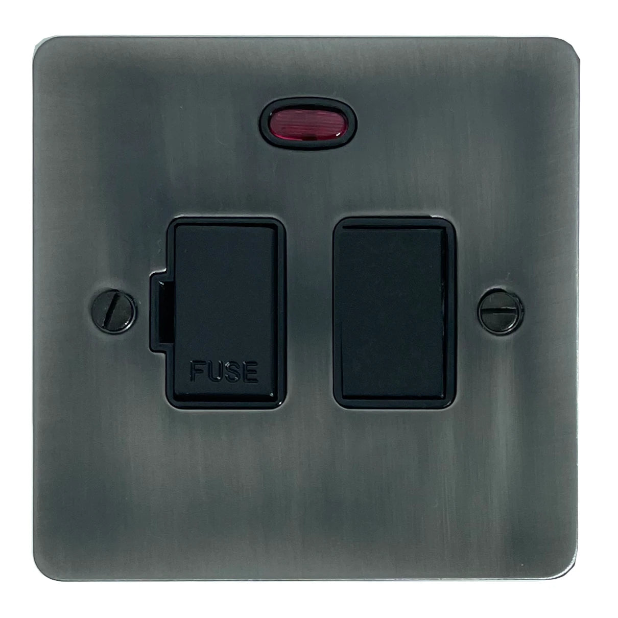Flat Slate Effect Switch Fused Spur & Neon