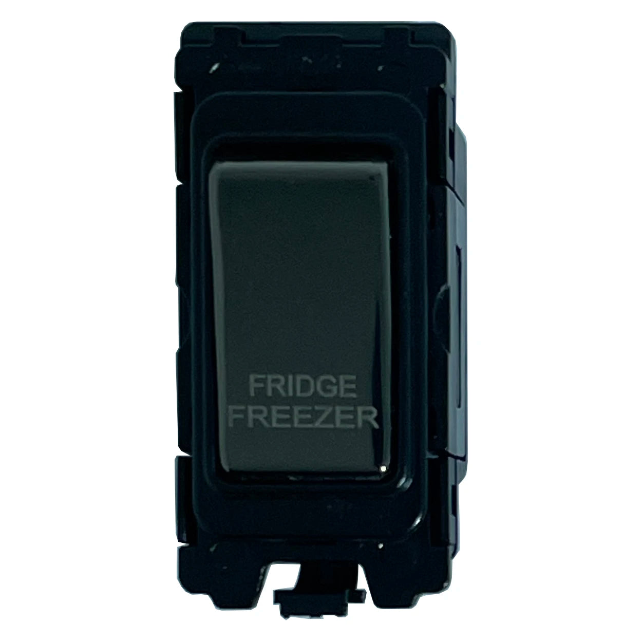 20A DP Switch - Engraved - Fridge Freezer - Black Nickel Switch