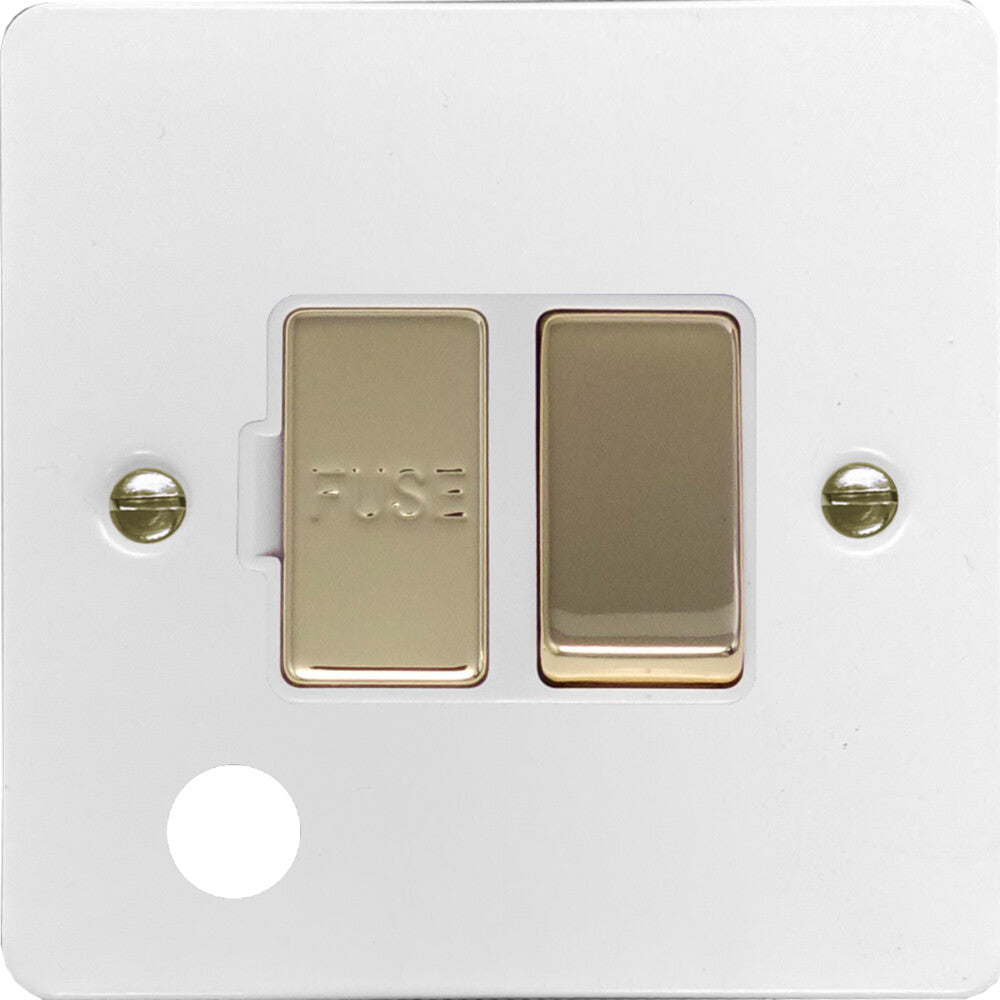 Flat White Switched Spur + Outlet