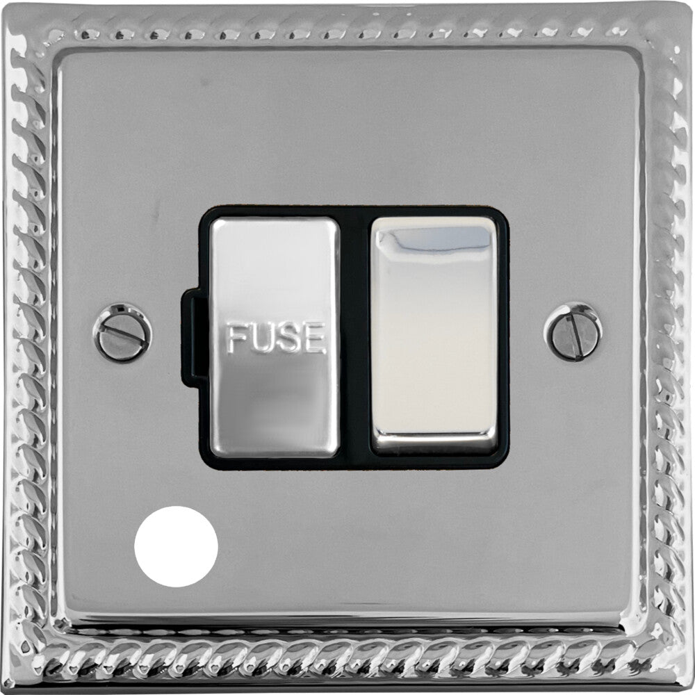 Georgian Polished Chrome Switch Fused Spur & F/O
