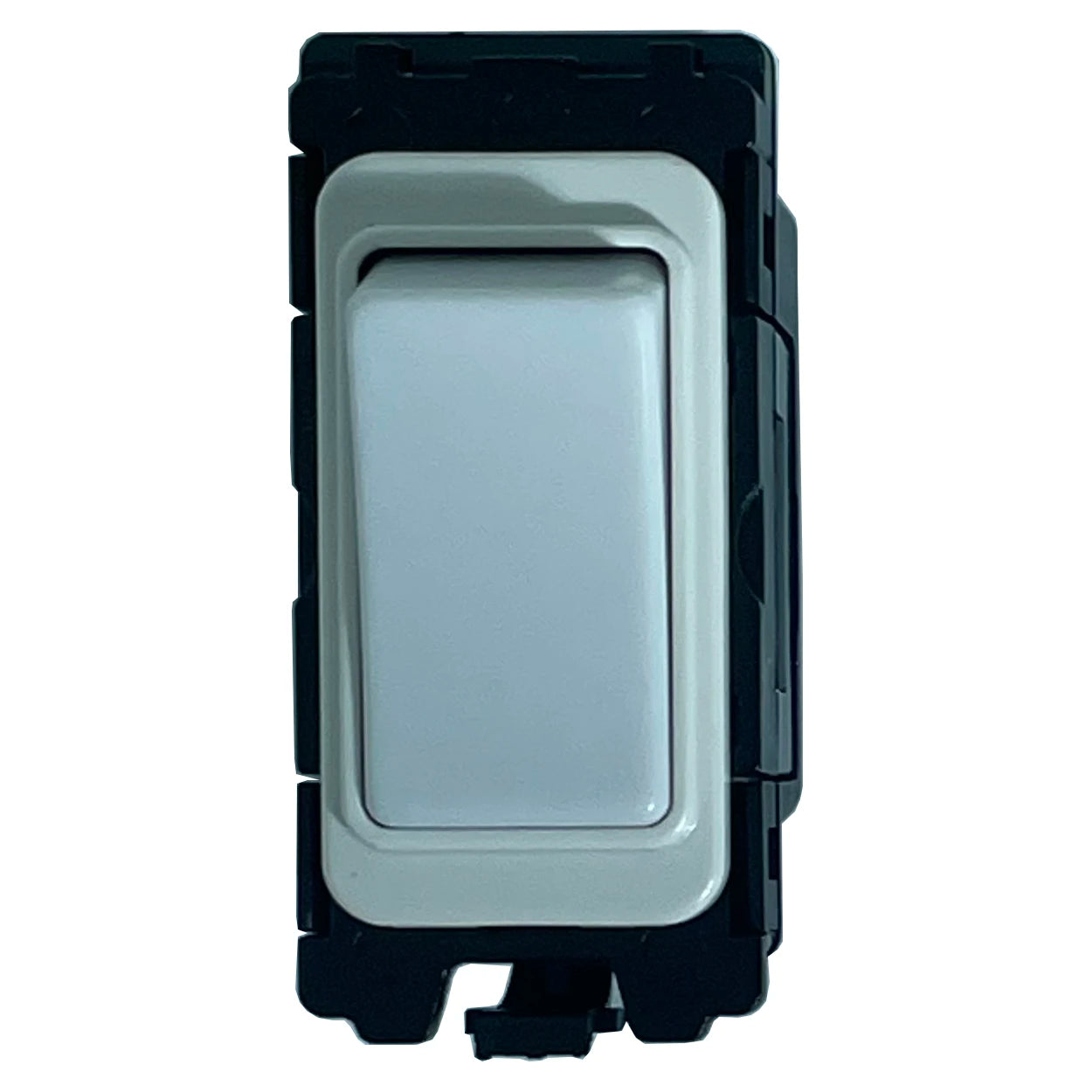 20A Double Pole Grid switch - All White Insert