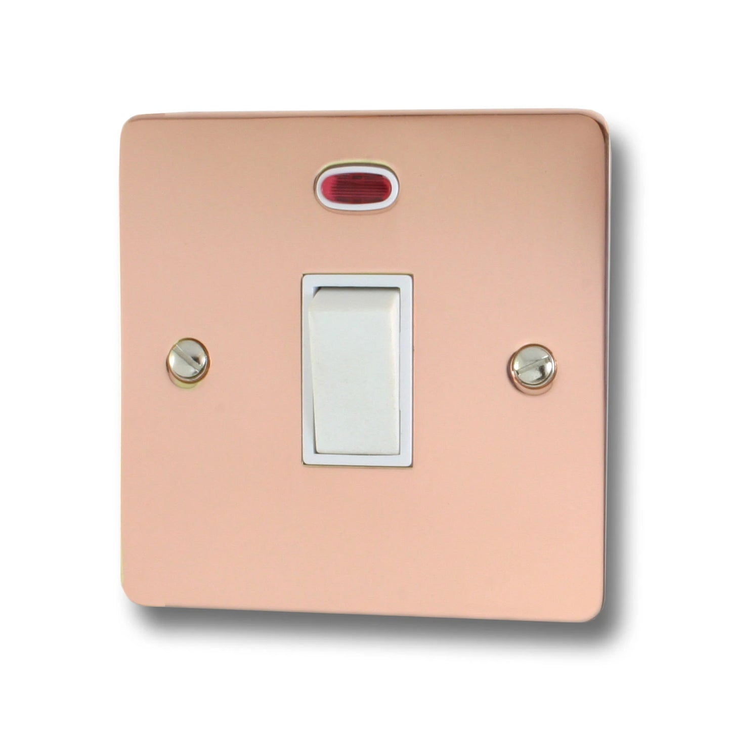 Flat Bright Copper 20A Dp Switch + Neon