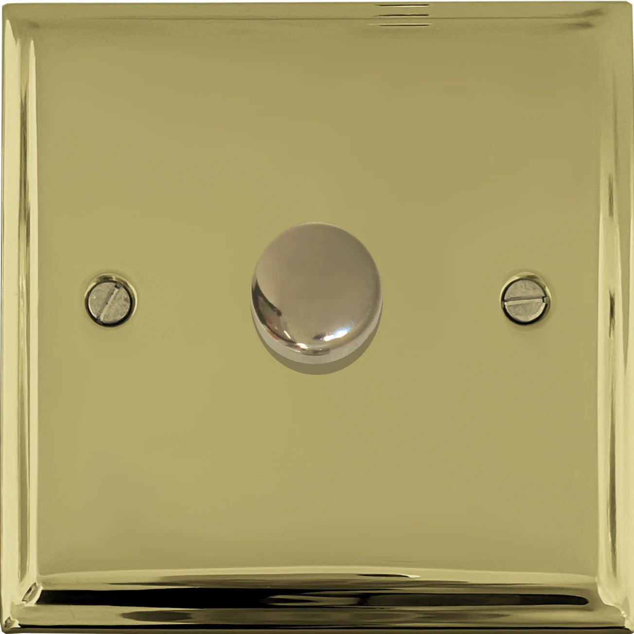 Deco Polished Brass 1 Gang 120W LED Dimmer