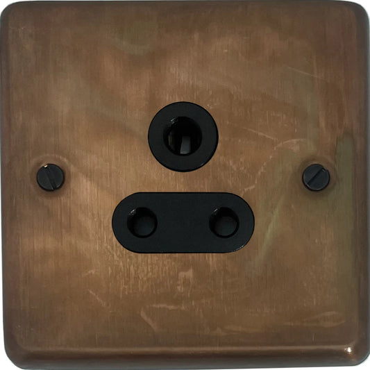 Contour Tarnished Copper 5 Amp Socket