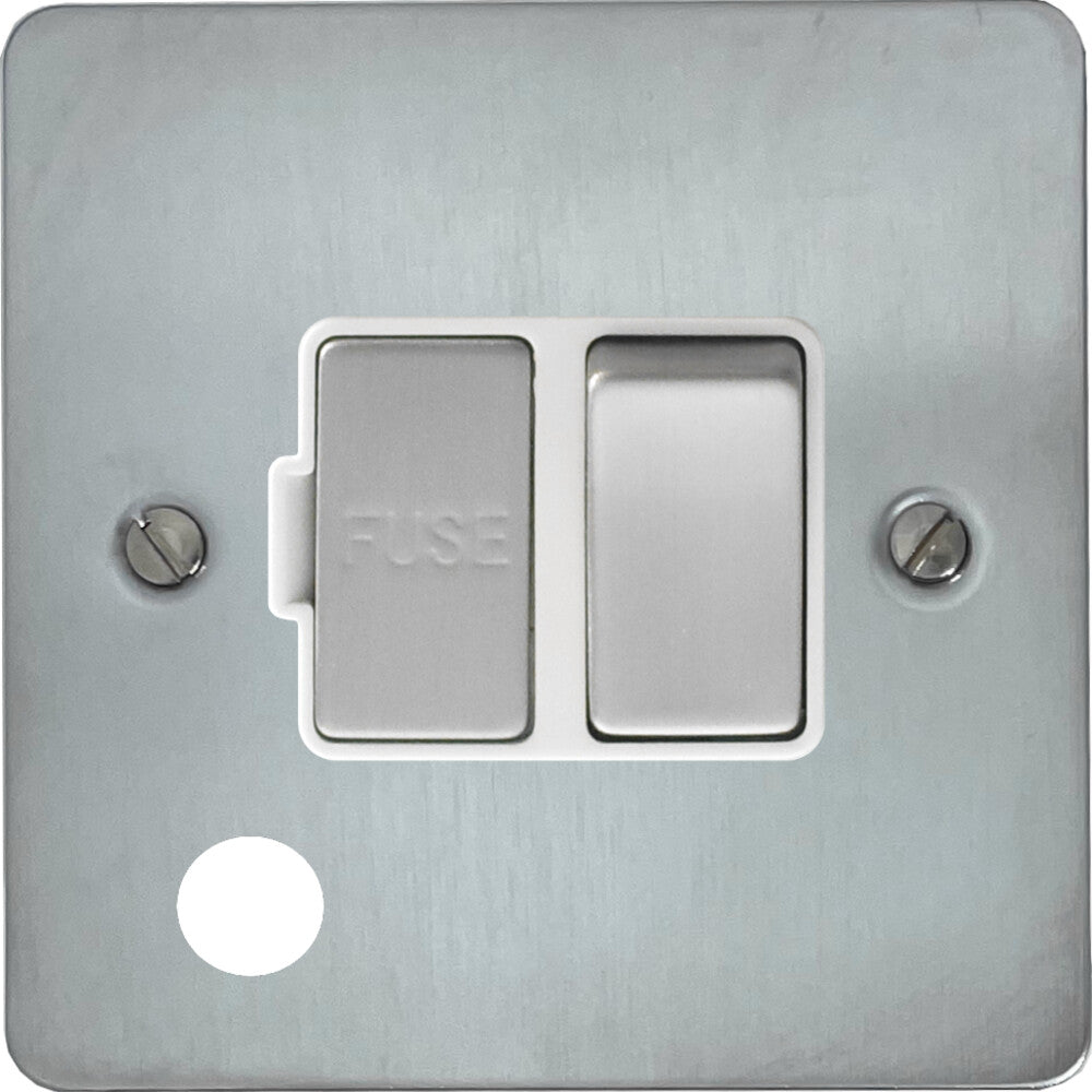 Flat Satin Chrome Swt Fused Spur + Outlet