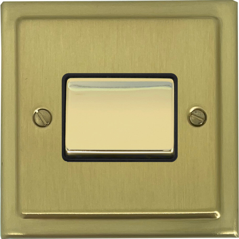 Victorian Satin Brass Fan Isolator