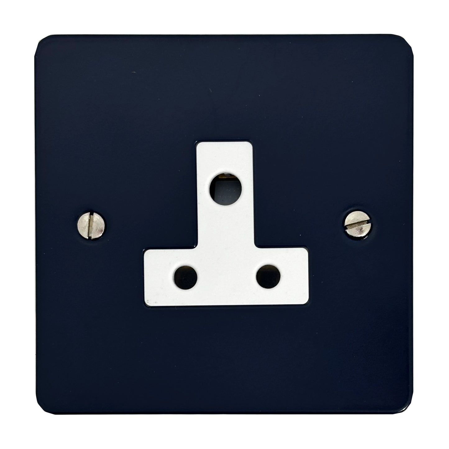 Flat Blue 5 Amp Socket (White Insert)