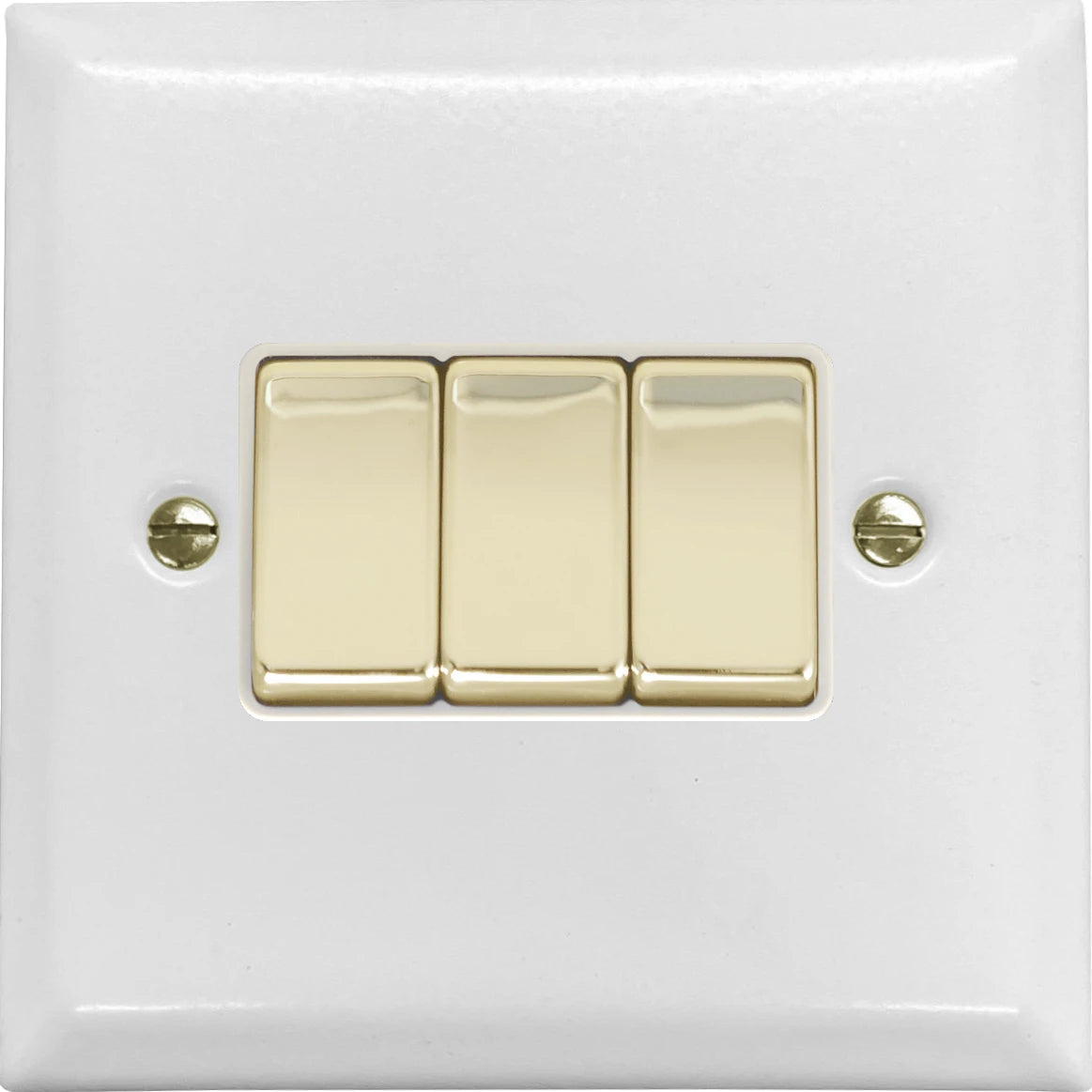Spectrum Flat White 3 Gang 2 Way Switch