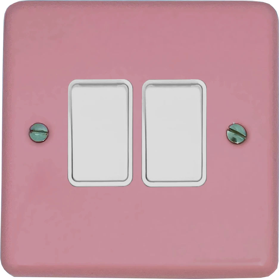 Contour Pink 2 Gang Switch